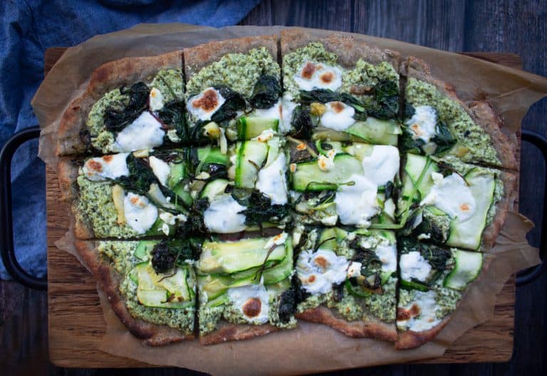 Whole Grain High Protein Pizza Dough (Step by Step) KateCooks