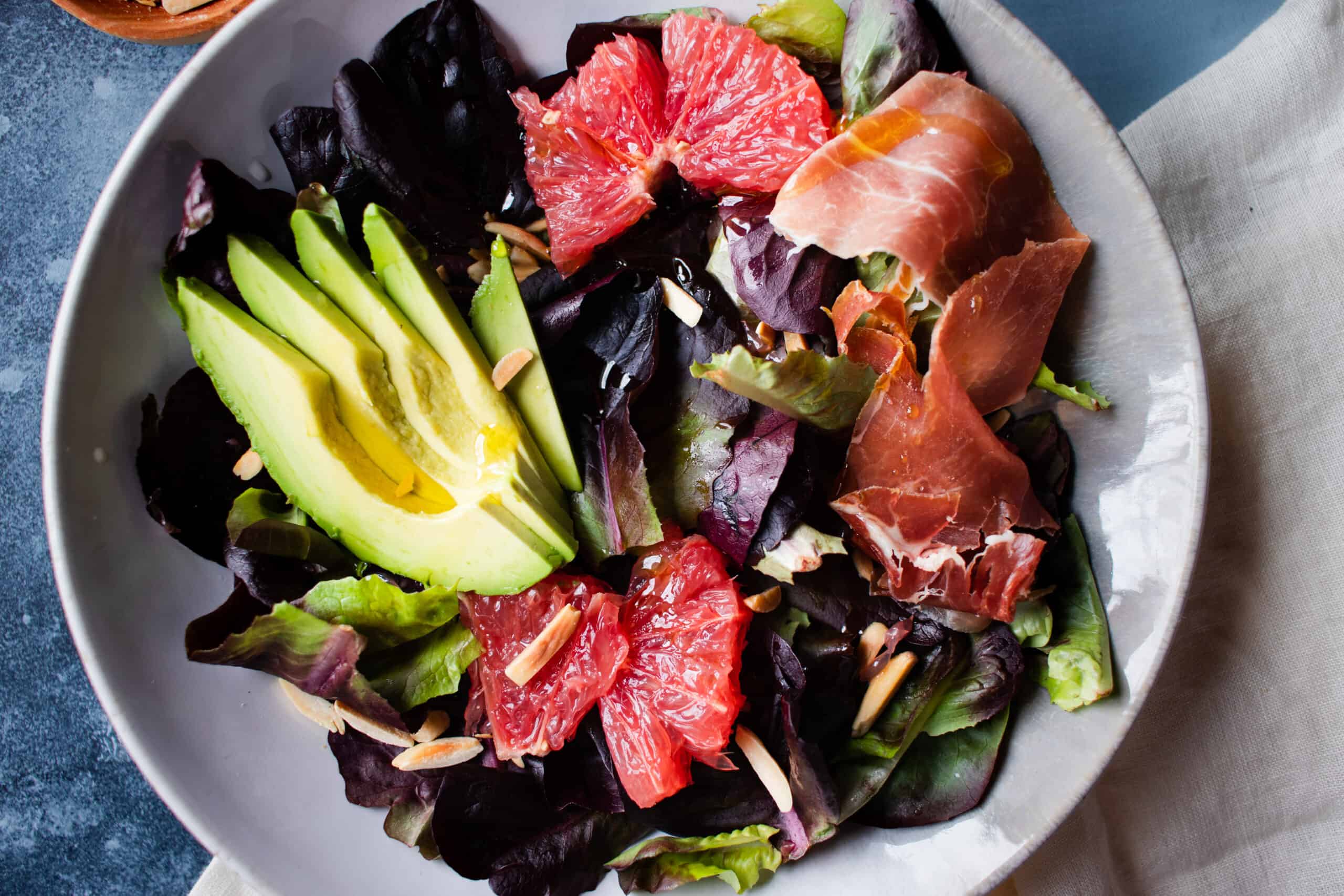 Avocado, Grapefruit & Prosciutto Salad - Kate-Cooks