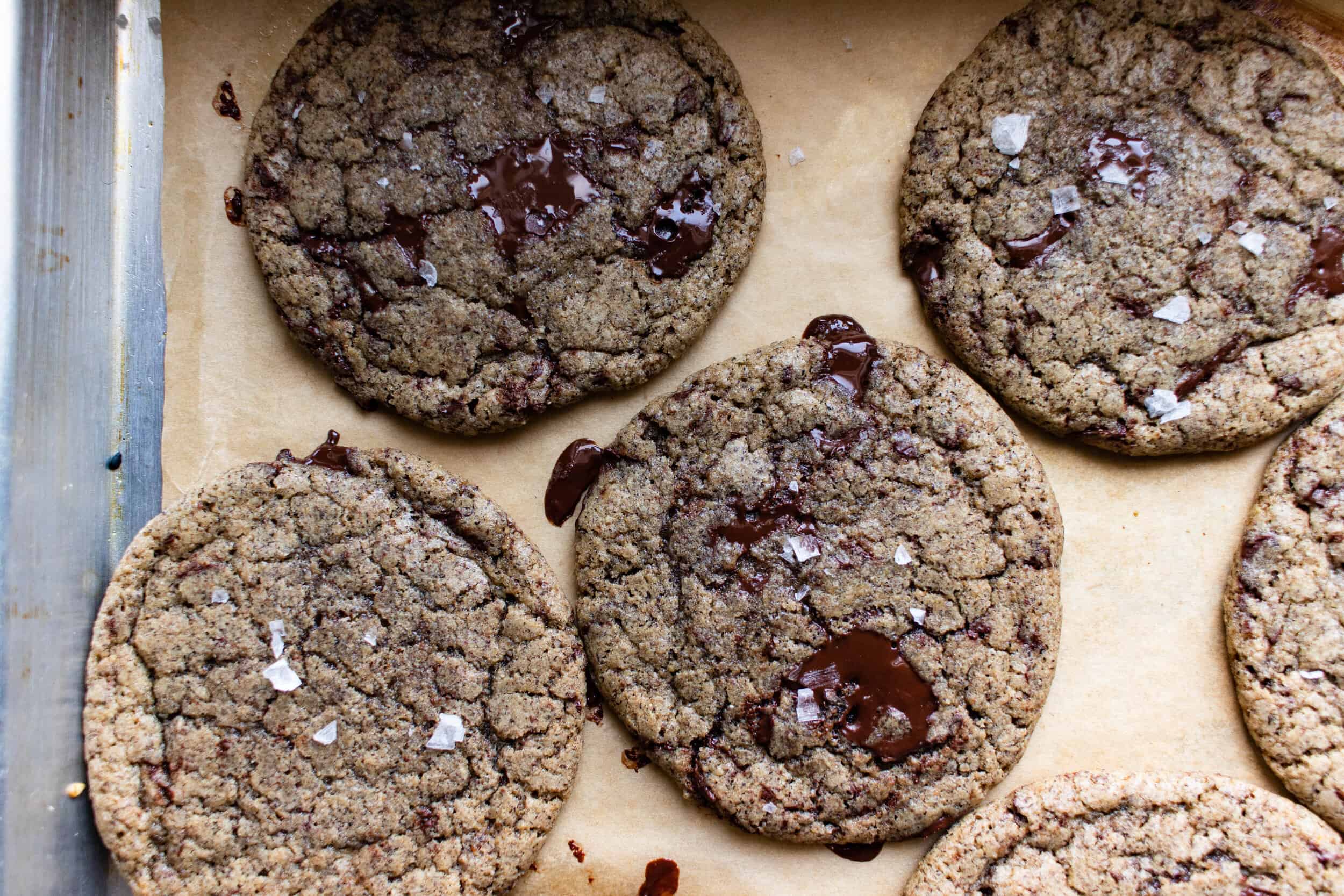 Brown Butter Buckwheat Chocolate Chip Cookies