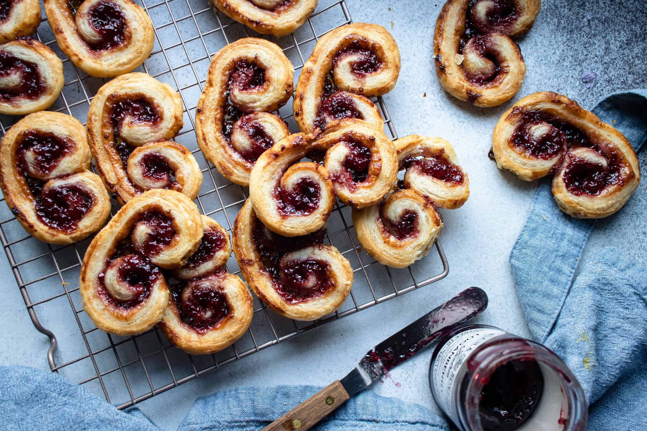 Cardamom & Berry Jam Palmiers