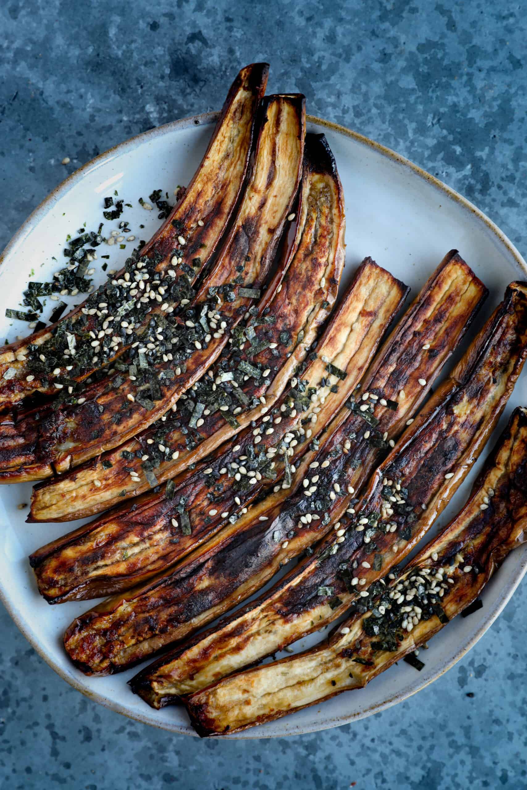 Sesame Maple Silky Roasted Eggplant