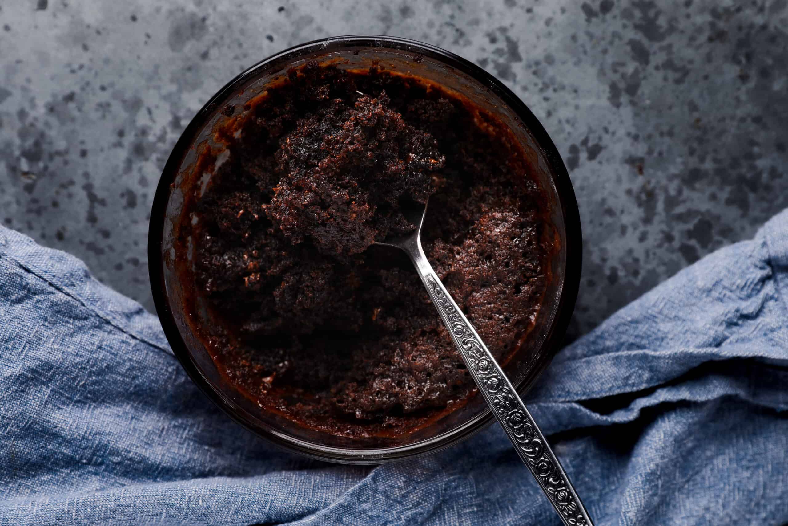 1 Minute Microwave Chocolate Cake in a Mug